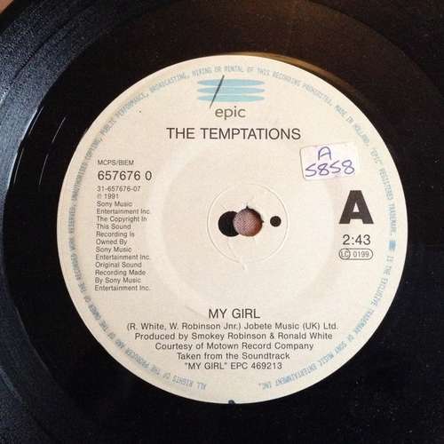 Cover The Temptations - My Girl (7, Single) Schallplatten Ankauf