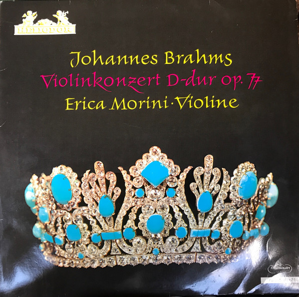 Cover Johannes Brahms, Erica Morini - Violinkonzert D-dur Op. 77 (LP, Mono) Schallplatten Ankauf