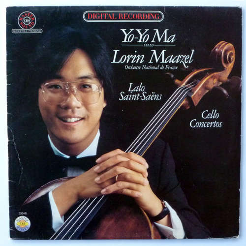 Cover Yo-Yo Ma, Lorin Maazel, Orchestre National De France - Lalo* / Saint-Saëns* - Cello Concertos (LP, Album) Schallplatten Ankauf