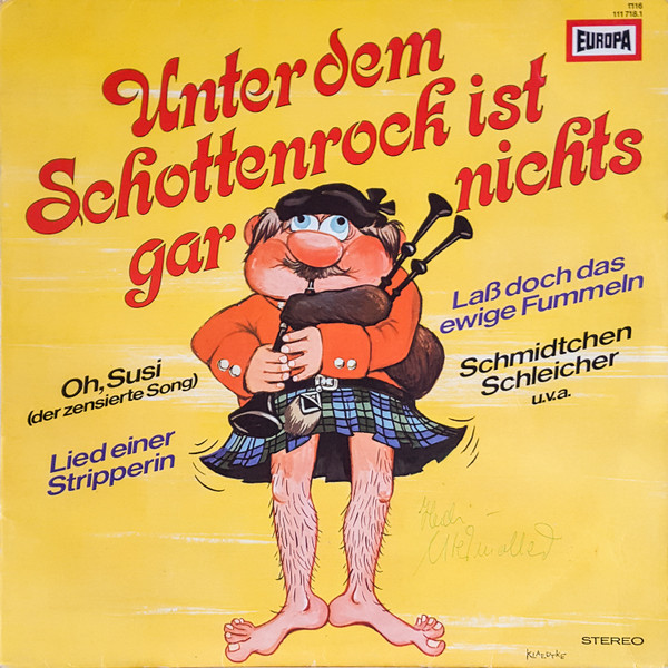 Cover Orchester Udo Reichel - Unter Dem Schottenrock Ist Gar Nichts (LP) Schallplatten Ankauf