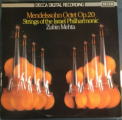 Cover Mendelssohn* - Strings of the Israel Philharmonic*, Zubin Mehta - Octet Op. 20 (LP) Schallplatten Ankauf