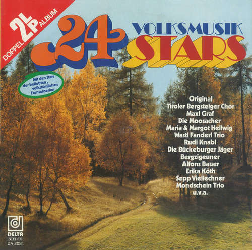 Cover Various - 24 Volksmusik-Stars (2xLP, Comp, Gat) Schallplatten Ankauf