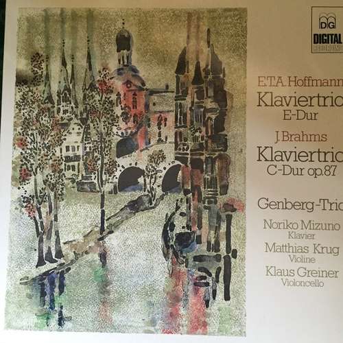Cover E.T.A. Hoffmann, Genberg-Trio, Johannes Brahms - Klaviertrio E-Dur / Klaviertrio C-Dur Op. 87 (LP) Schallplatten Ankauf