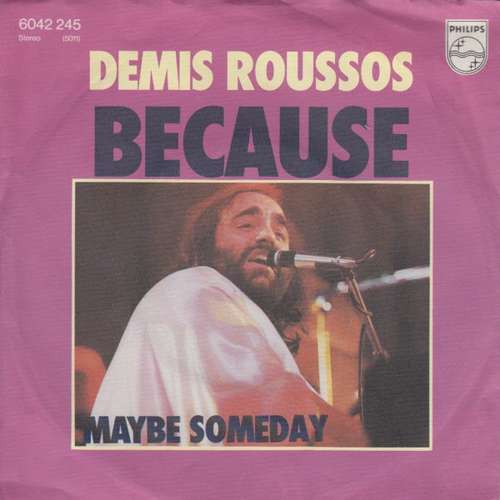 Cover Demis Roussos - Because (7, Single) Schallplatten Ankauf
