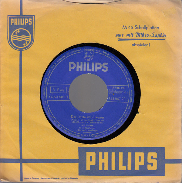 Bild Bill Kilima - Der Letzte Mohikaner (7, Single) Schallplatten Ankauf