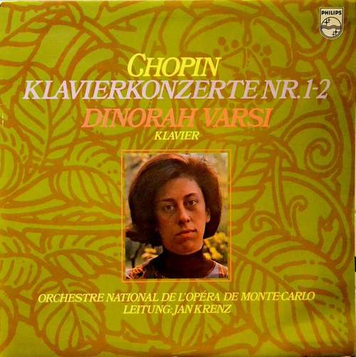 Cover Chopin* — Dinorah Varsi, Orchestre National De L'Opéra De Monte-Carlo, Jan Krenz - Klavierkonzerte Nrs. 1 - 2 (LP) Schallplatten Ankauf