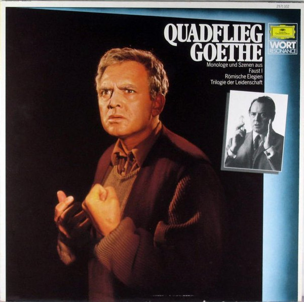 Cover Quadflieg* • Goethe* - Quadflieg • Goethe (LP) Schallplatten Ankauf