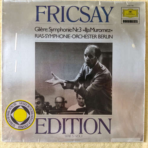 Cover Reinhold Glière  -  Ferenc Fricsay, RIAS Symphonie-Orchester Berlin - Symphonie Nr. 3 h-moll, Op. 42, Ilya Mourometz (LP, Album, Mono, RE) Schallplatten Ankauf