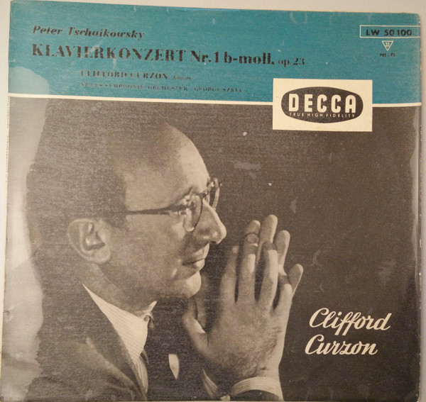 Cover Peter Tschaikowsky* : Clifford Curzon, Neues Symphonie-Orchester*, George Szell - Klavierkonzert Nr.1 B-moll, Op. 23 (10) Schallplatten Ankauf