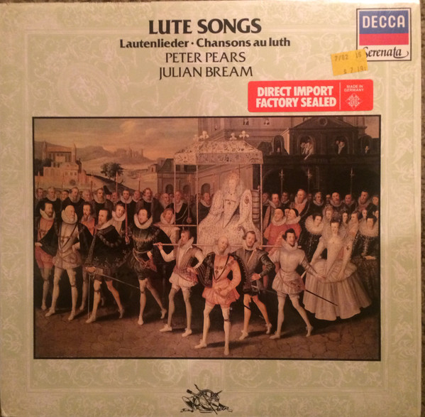 Cover Peter Pears / Julian Bream - Lute Songs Lautenlieder / Chansons au luth (LP, Album) Schallplatten Ankauf