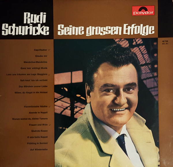 Cover Rudi Schuricke - Seine Grossen Erfolge  (LP, Comp) Schallplatten Ankauf