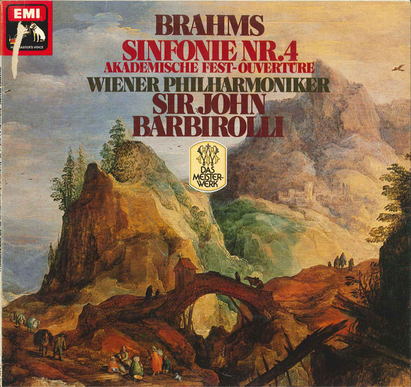 Cover Johannes Brahms - Wiener Philharmoniker, Sir John Barbirolli - Sinfonie Nr.4 E-Moll Op.98 - Akademische Festouvertüre Op.80 (LP, Album) Schallplatten Ankauf