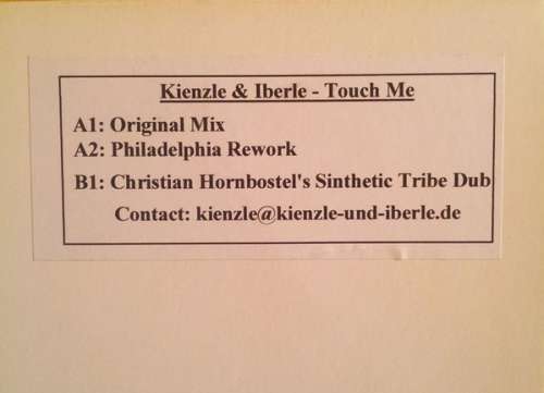 Cover Kienzle & Iberle - Touch Me (12, Promo) Schallplatten Ankauf