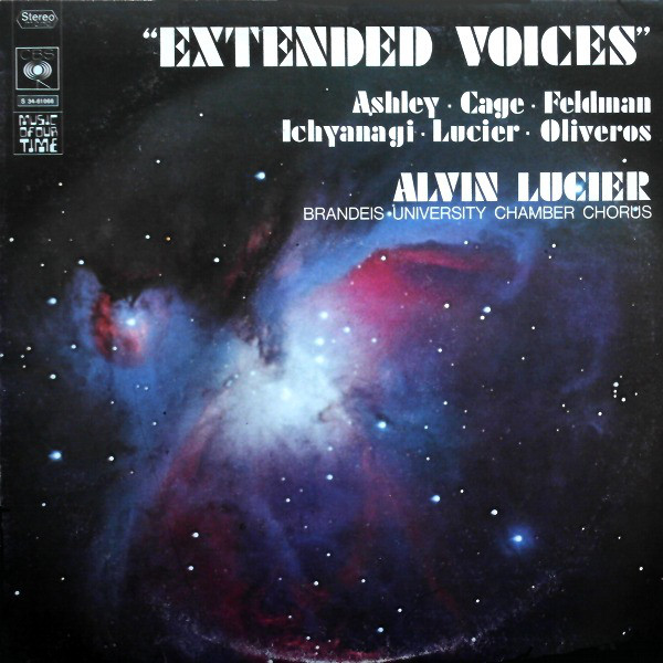 Cover Alvin Lucier ‧ The Brandeis University Chamber Chorus - Extended Voices (LP, Album) Schallplatten Ankauf