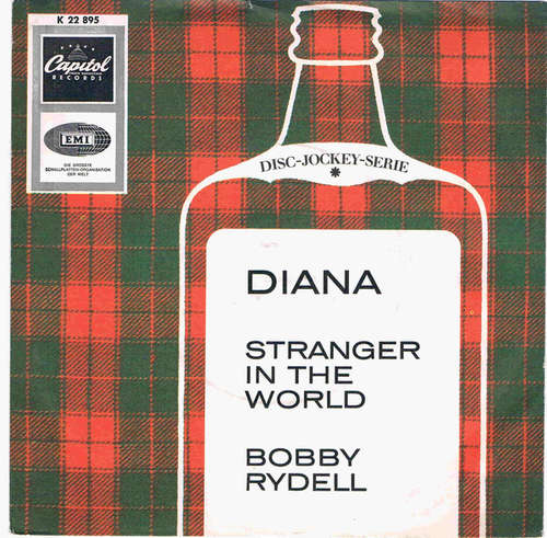 Cover Bobby Rydell - Diana / Stranger In The World (7, Single) Schallplatten Ankauf