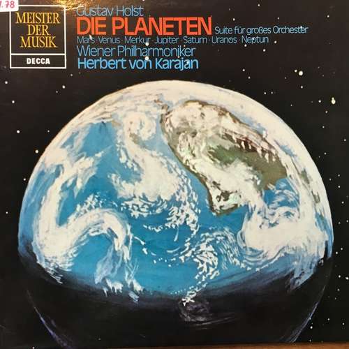 Cover Gustav Holst - Herbert von Karajan, Wiener Philharmoniker - Die Planeten (LP, Album) Schallplatten Ankauf