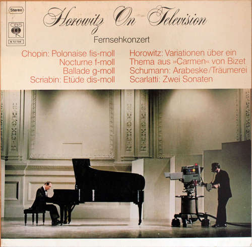 Cover Horowitz* - Horowitz On Television - Fernsehkonzert (LP, Album) Schallplatten Ankauf