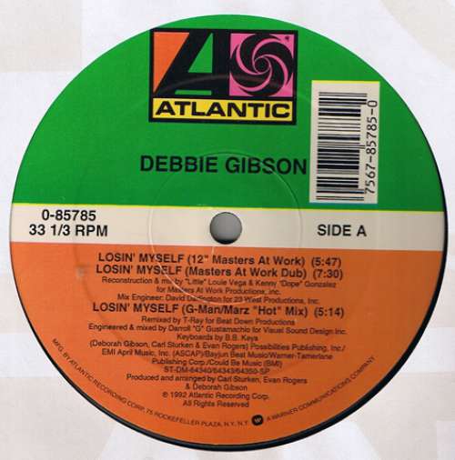 Cover Debbie Gibson - Losin' Myself (12) Schallplatten Ankauf
