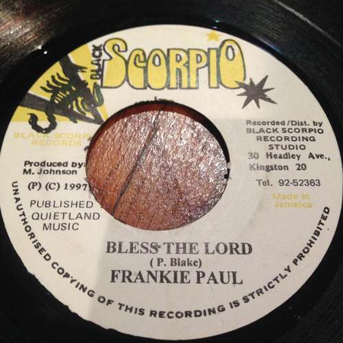 Cover Frankie Paul - Bless The Lord (7) Schallplatten Ankauf