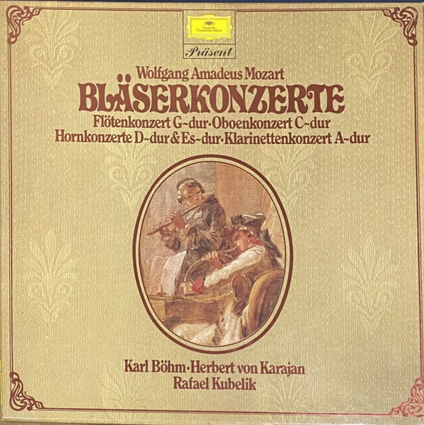 Cover Wolfgang Amadeus Mozart - Bläserkonzerte (2xBox, Comp + 2xLP, Comp) Schallplatten Ankauf