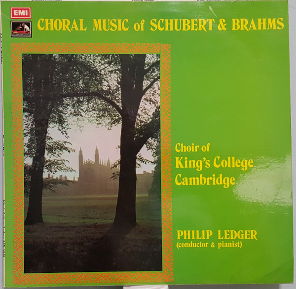 Cover Schubert*, Brahms*, Philip Ledger, The King's College Choir Of Cambridge -  Choral Music of Schubert & Brahms  (LP) Schallplatten Ankauf