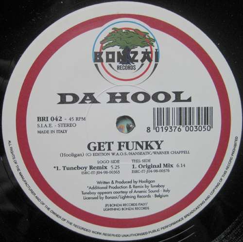 Cover Da Hool - Get Funky (12) Schallplatten Ankauf