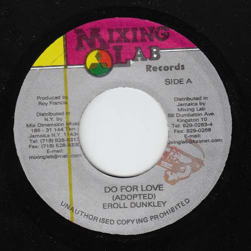 Cover Eroll Dunkley* - Do For Love (7, Single) Schallplatten Ankauf