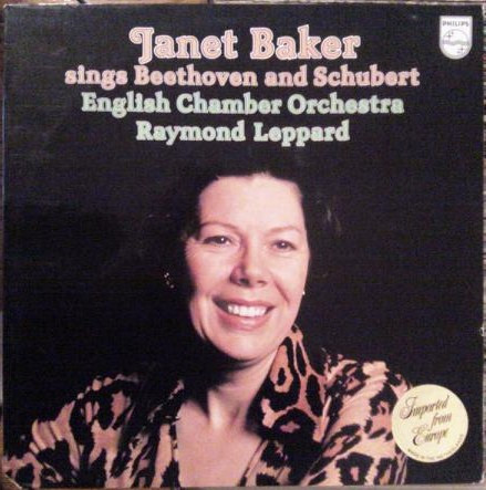 Cover Janet Baker, English Chamber Orchestra, Raymond Leppard - Janet Baker Sings Beethoven And Schubert (LP) Schallplatten Ankauf