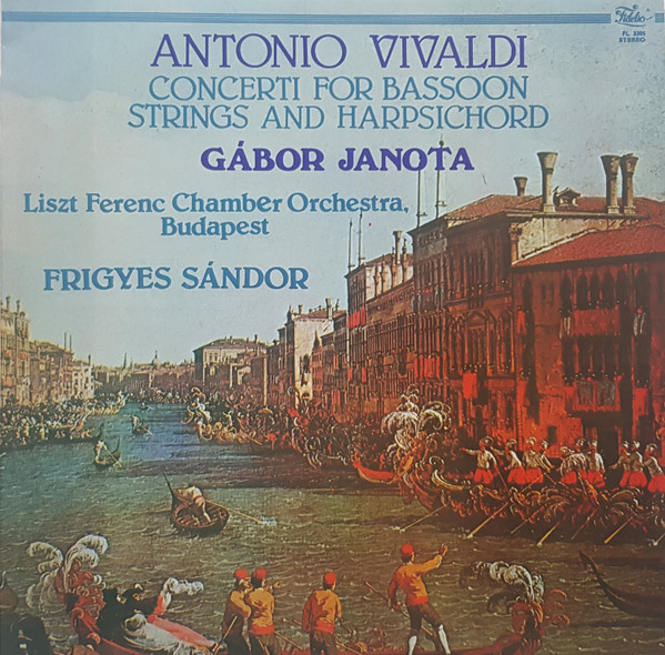 Cover Antonio Vivaldi, Gábor Janota, Liszt Ferenc Chamber Orchestra, Frigyes Sándor - 5 Concerti For Bassoon, Strings & Harpsichord (LP, Album) Schallplatten Ankauf