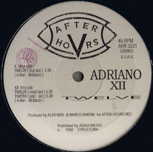 Cover Adriano XII* - Twelve (12) Schallplatten Ankauf