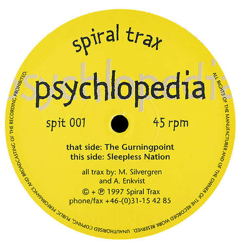Cover Psychlopedia - The Gurningpoint / Sleepless Nation (12) Schallplatten Ankauf