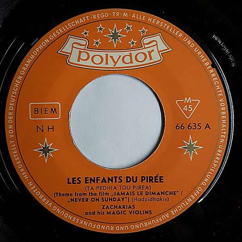 Cover Zacharias And His Magic Violins* - Les Enfants Du Pirée (7) Schallplatten Ankauf