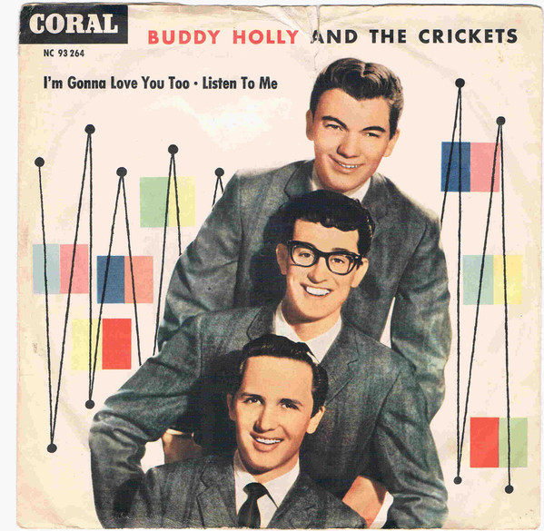 Cover Buddy Holly And The Crickets (2) - I'm Gonna Love You Too / Listen To Me (7, Single) Schallplatten Ankauf