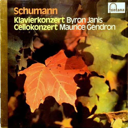 Cover Schumann* - Byron Janis, Maurice Gendron - Klavierkonzert / Cellokonzert (LP) Schallplatten Ankauf