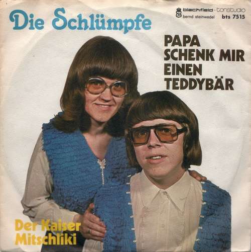 Cover Die Schlümpfe (2) - Papa, Schenk Mir Einen Teddybär / Der Kaiser Mitschliki (7, Single) Schallplatten Ankauf