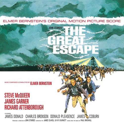 Cover Elmer Bernstein - The Great Escape  (Original Motion Picture Soundtrack) (LP, Album, RE, Blu) Schallplatten Ankauf