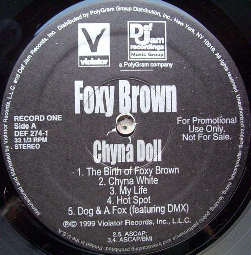 Cover Foxy Brown - Chyna Doll (2xLP, Album, Promo, Cle) Schallplatten Ankauf