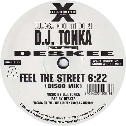 Cover D.J. Tonka* vs. Deskee - Feel The Street (12) Schallplatten Ankauf