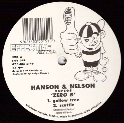 Cover Hanson & Nelson vs. Zero B - Gallow Tree (12) Schallplatten Ankauf