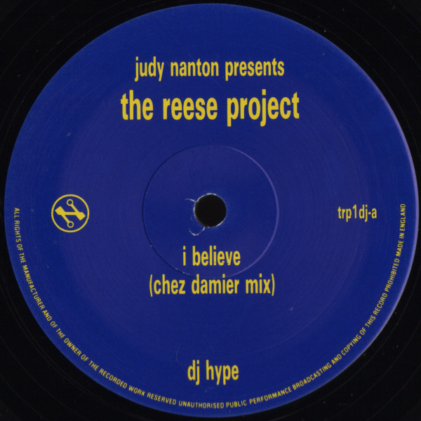 Cover Judy Nanton Presents The Reese Project - I Believe / Direct Me (12, Promo) Schallplatten Ankauf