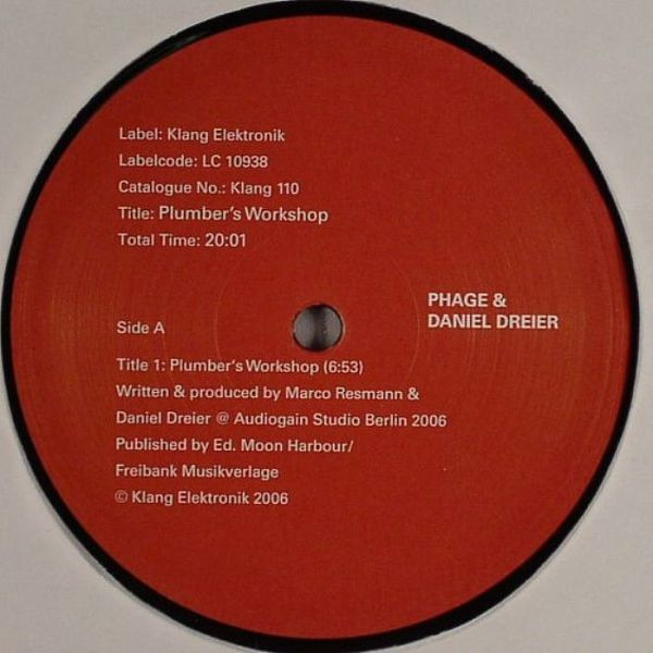 Cover Phage & Daniel Dreier - Plumber's Workshop (12) Schallplatten Ankauf