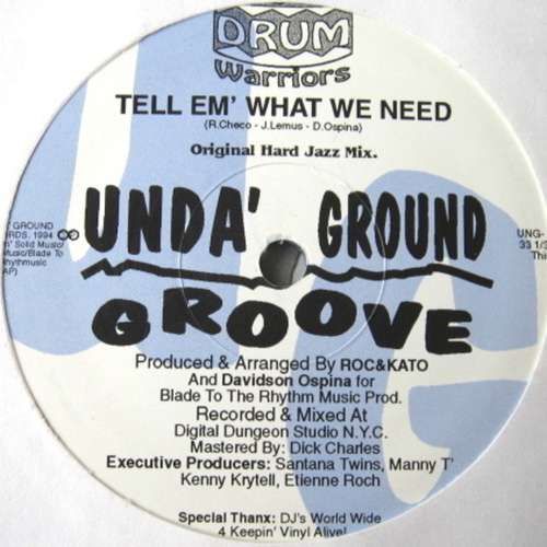 Cover Drum Warriors - Tell Em' What We Need (10, Blu) Schallplatten Ankauf