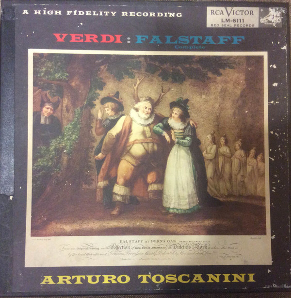 Cover Arturo Toscanini - Verdi:Falstaff (Complete) (LP, Album, Mono, Hig) Schallplatten Ankauf