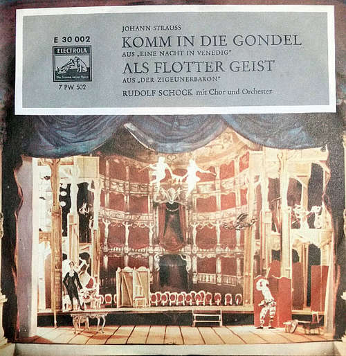 Cover Rudolf Schock - Komm In Die Gondel / Als Flotter Geist (7, Single) Schallplatten Ankauf