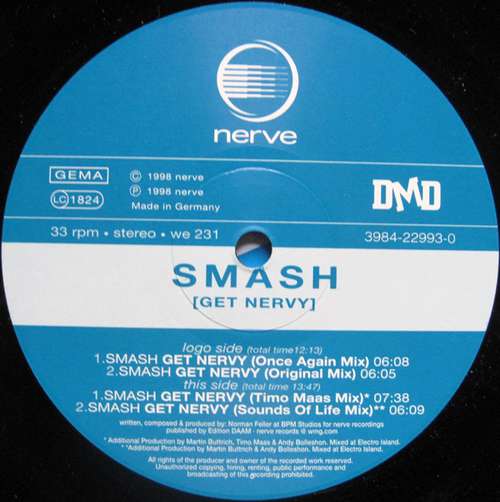 Cover Smash (34) - Get Nervy (12) Schallplatten Ankauf