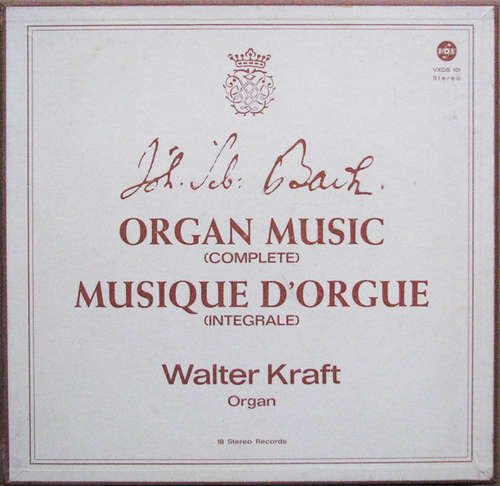 Cover Joh. Seb. Bach* / Walter Kraft - Organ Music (Complete) = Musique D'Orgue (Intégrale) (18xLP, RE) Schallplatten Ankauf