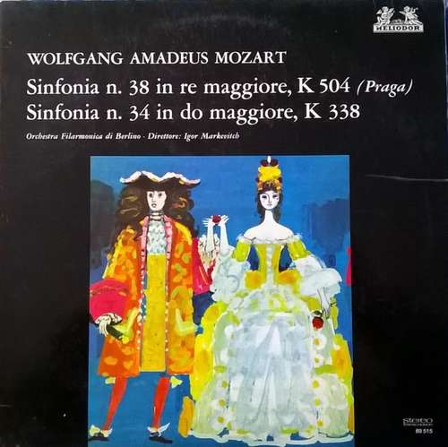 Cover Wolfgang Amadeus Mozart - Sinfonia N.38 In Re Maggiore, K504 (Praga) - Sinfonia N.34 In Do Maggiore, K338 (LP) Schallplatten Ankauf