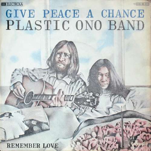 Cover Plastic Ono Band* - Give Peace A Chance (7, Single, RE) Schallplatten Ankauf