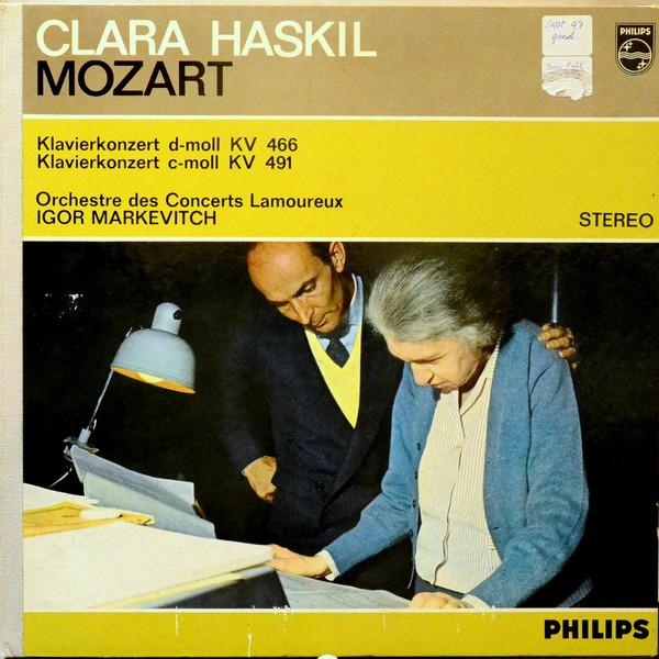 Cover Clara Haskil, Mozart*, Orchestre Des Concerts Lamoureux, Igor Markevitch - Klavierkonzert D-moll KV 466 / Klavierkonzert C-moll KV  491 (LP) Schallplatten Ankauf