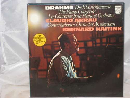 Cover Brahms*, Claudio Arrau, Concertgebouworkest, Bernard Haitink - Die Klavierkonzerte (LP) Schallplatten Ankauf